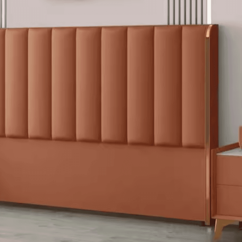Modish Style Wingback Headboard in Timber with No Distressing, Rectangle Shape for King/Queen/Full Bed, Featuring Sponge Upholstery and Standard Height - image 7