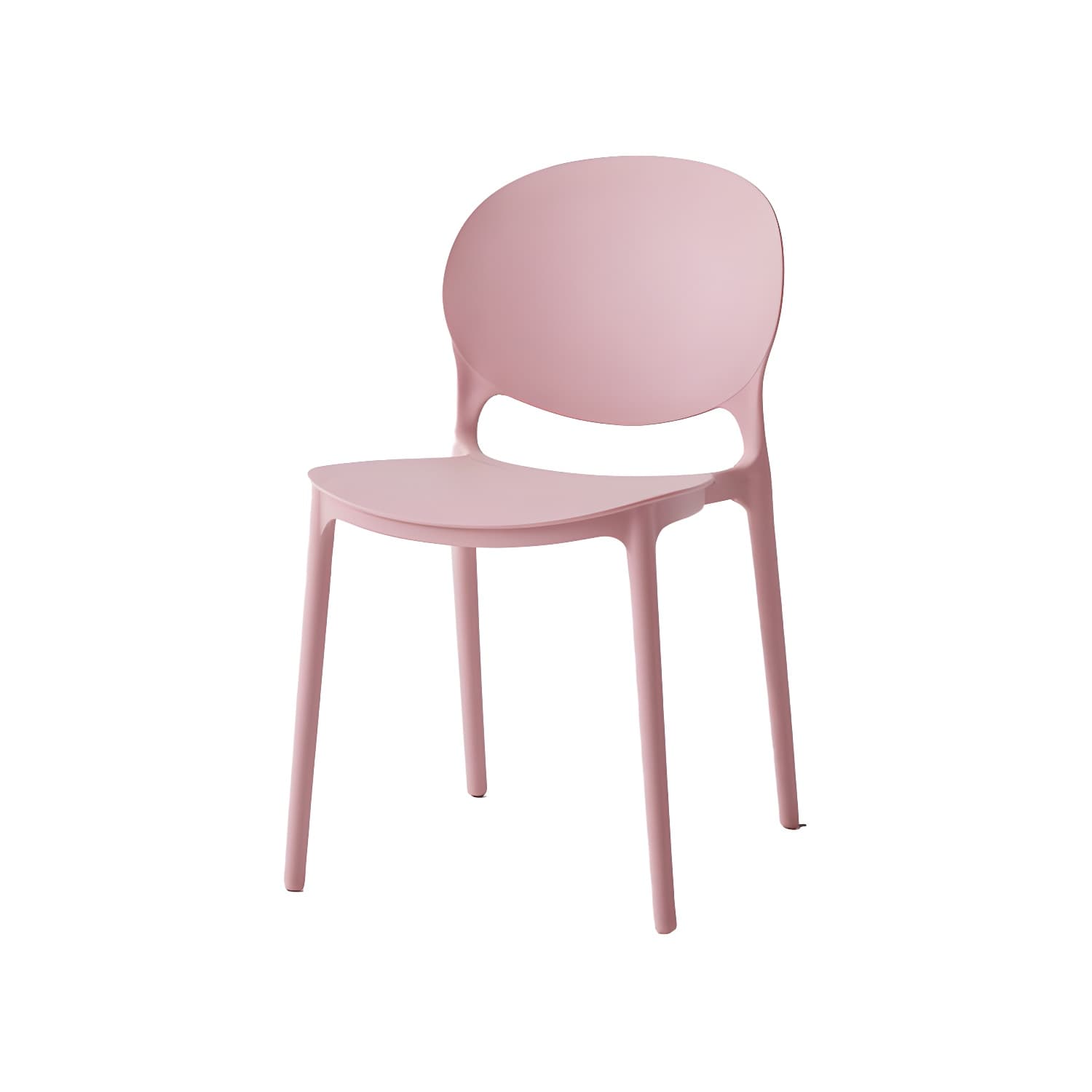 Modern Style Stackable Plastic Chair Open Back Dining Side Chair (Set of 4) - image 16