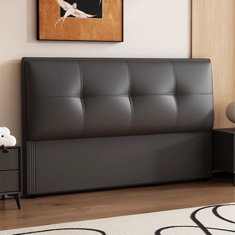 Trendy Panel Headboard with No Distressing, Piled Tufted Rectangle Design for King/Queen/Full Bed, Featuring Sponge Upholstery and Standard Height