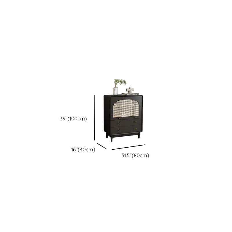 Matte Black Simplistic Wardrobe Combo with 2 Interior Shelves - image 12