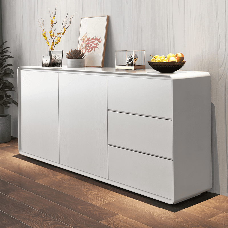 Simplistic Standard/Narrow Sideboard with 3 Drawers, 3 Shelves, Compartment, 2 Doors & Closet - image 9