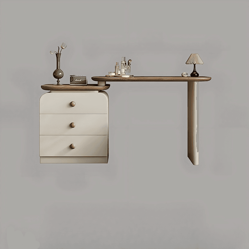 Modish Large Vanity Set/Makeup Vanity with Laminate Table Top, White Finish, 3 Drawers, Mirror Lights, and Scalable Design - image 5