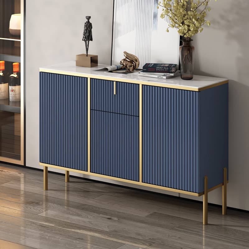 Art Deco Parlor Flooring Buffet Table/Server with Worktop Countertop - image 6