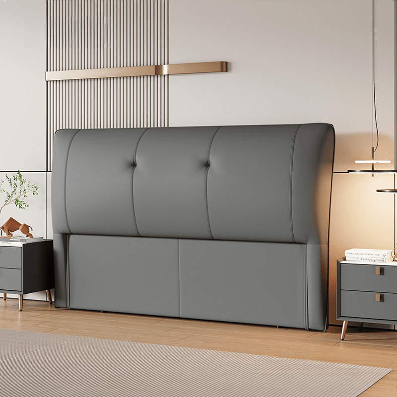 Modish No Distressing Button-tufted Panel Headboard with Rectangle Shape for King/Queen/Full Bed, Featuring Sponge Upholstery Fill and Standard Height - image 3