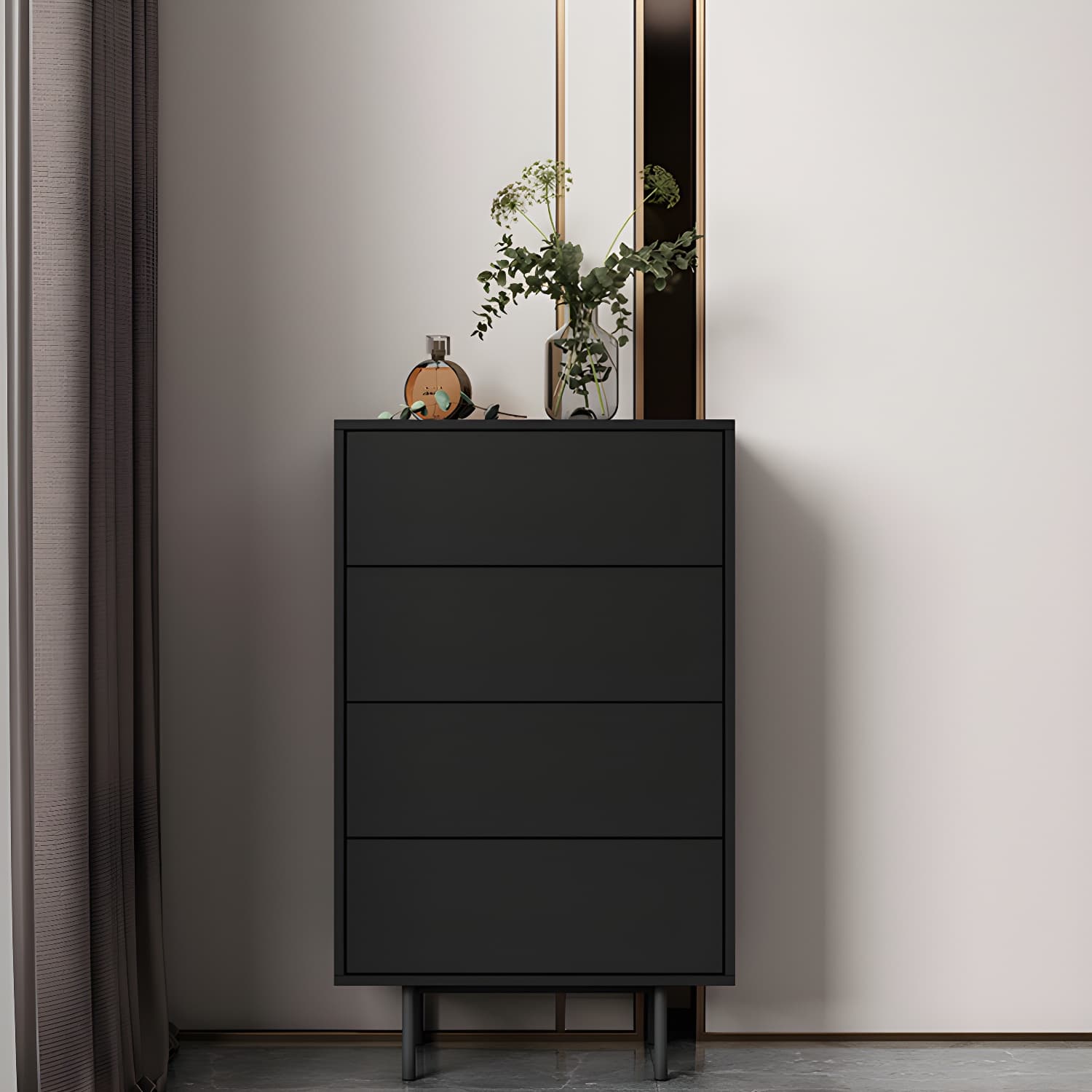 13.65-inch W Modern Storage Chest Dresser Manufactured Wood Storage Chest - image 8