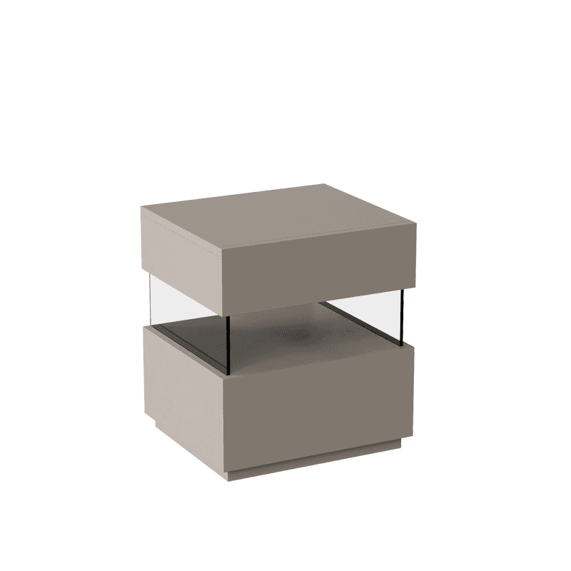 Modish Nightstand With Drawer Organization Featuring 2 Drawers, 1 Shelf, and Lumber Countertop - image 3