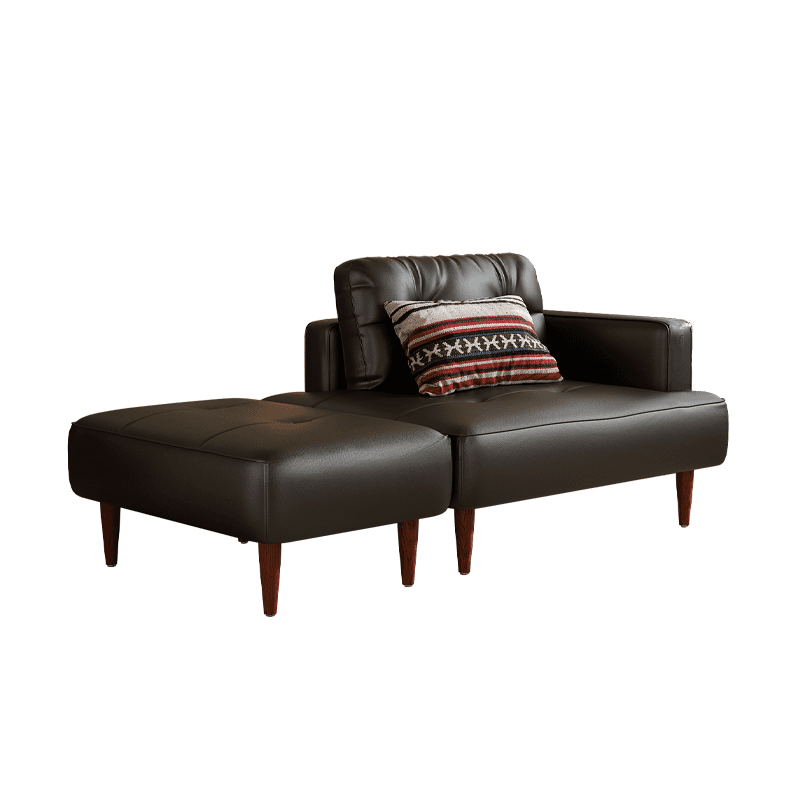 Drawing Room Stain Resistant Loveseat with Tufted Back in Taupe, 2-Person Seating, Receptacle Storage, and Recessed Arm