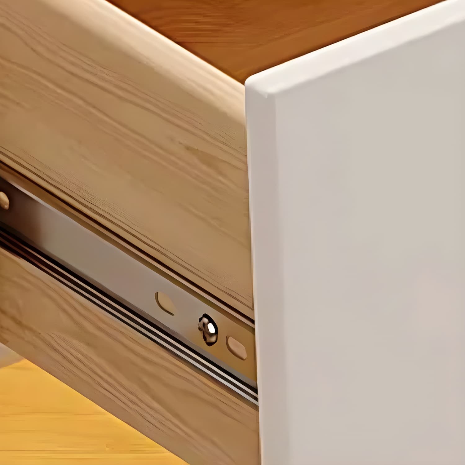 Modern Wall-Mounted Wood TV Console with Drawers and Cable Management - image 7
