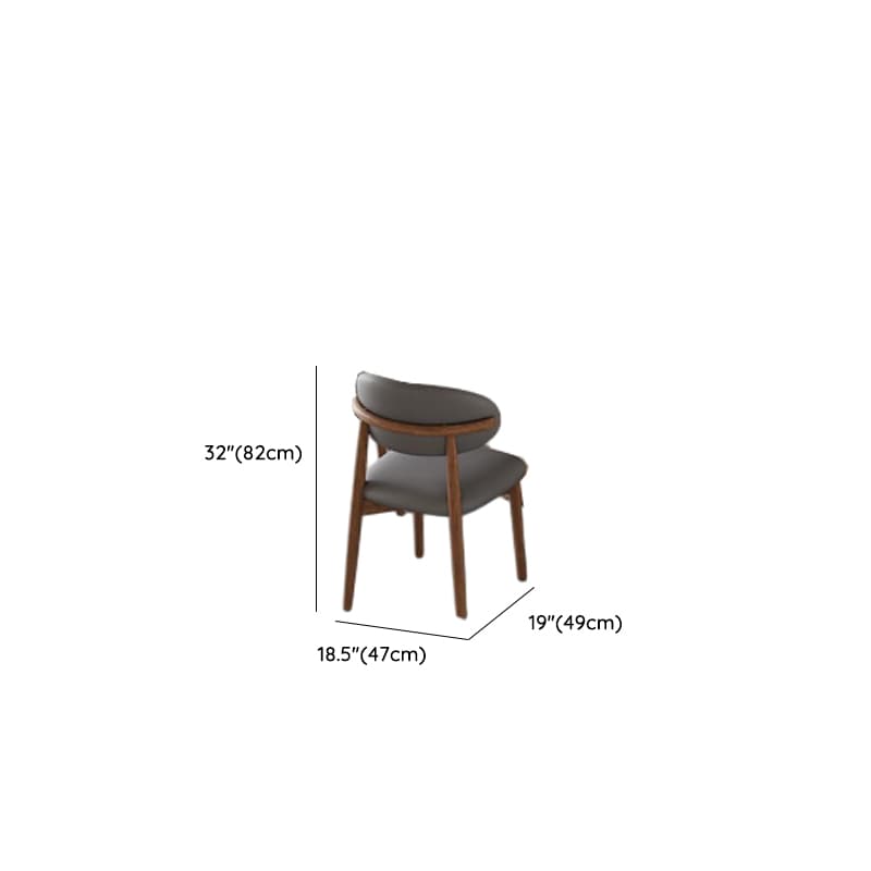 Dining Table Set with Rounded Stump Base, Fixed Table, Padded Chair, Back, 5-piece in White - image 12