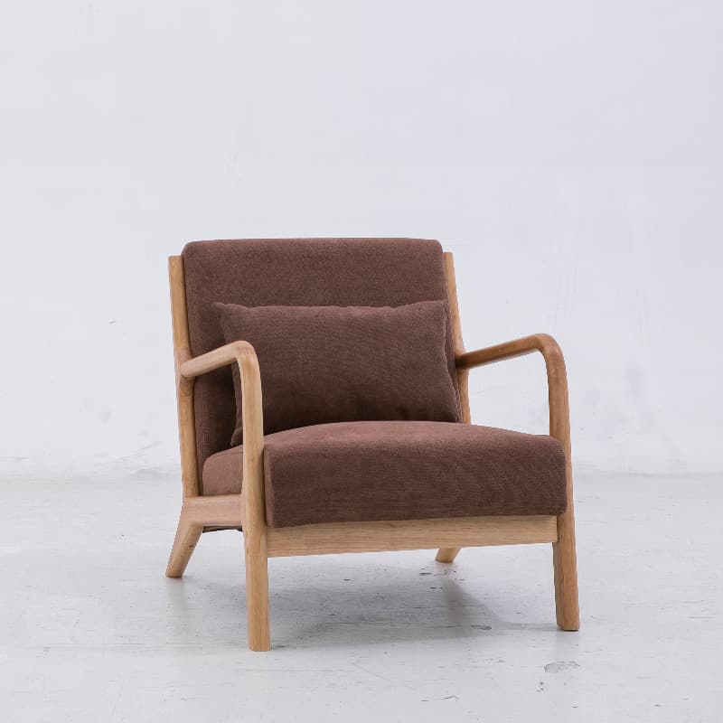 Casual Chalk/Cocoa/Azure Wood Rocking Chair Couch