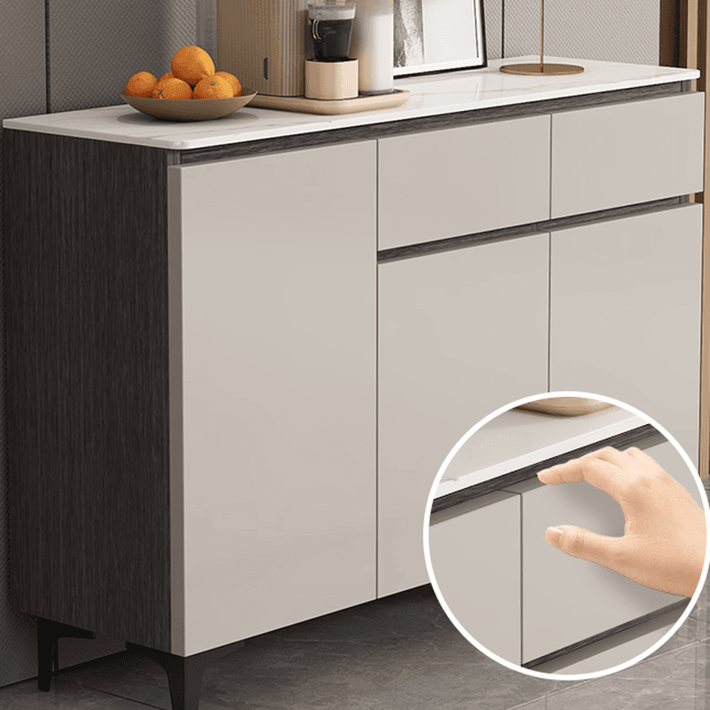 Modish Sideboard with 2 Drawers, 1 Shelf, Larder Storage, Sintered Stone Countertop, and 2/3 Doors - image 6