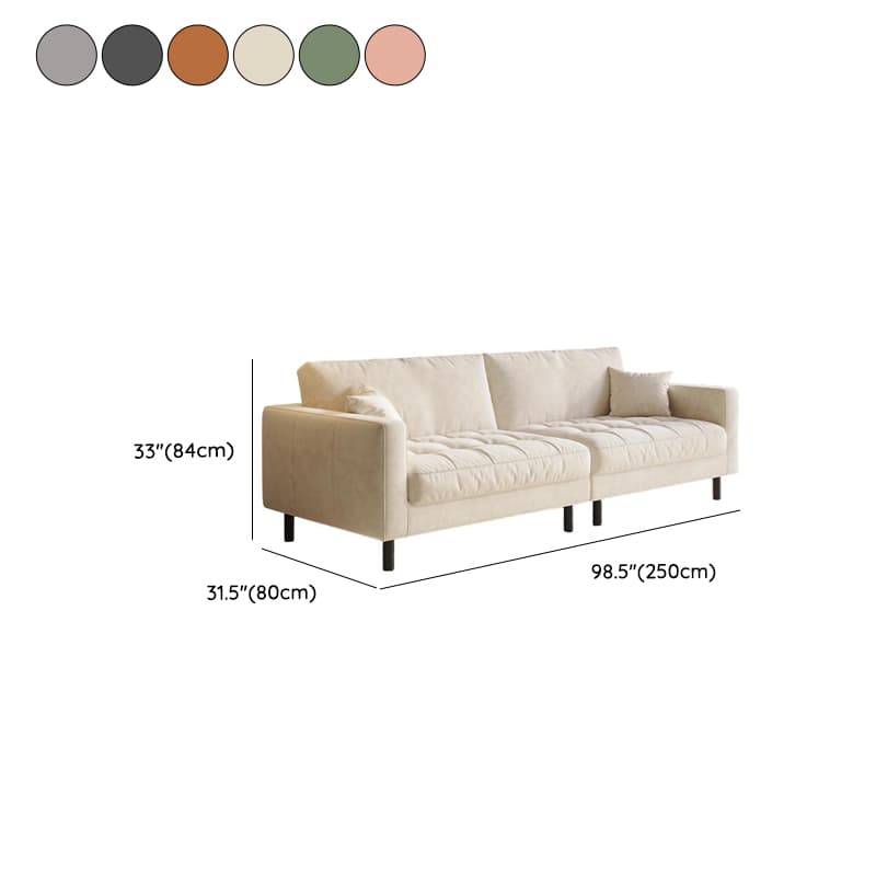 Tear Resistant Standard Sofa with Pu Upholstery in Grey/Light Green/Auburn - image 17