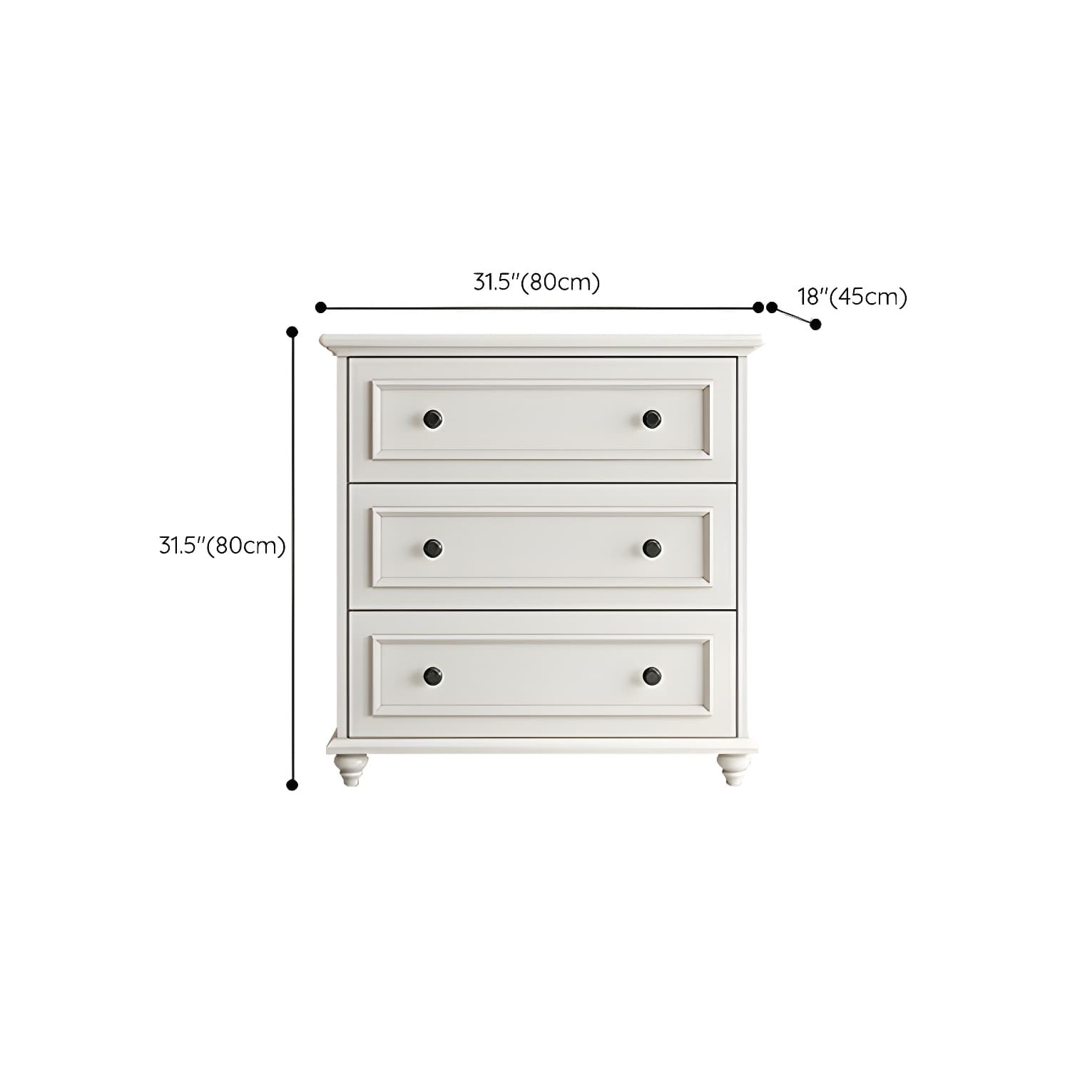 Solid Wood and Soft-Close Drawers Modern Chest with Wood Top - image 15