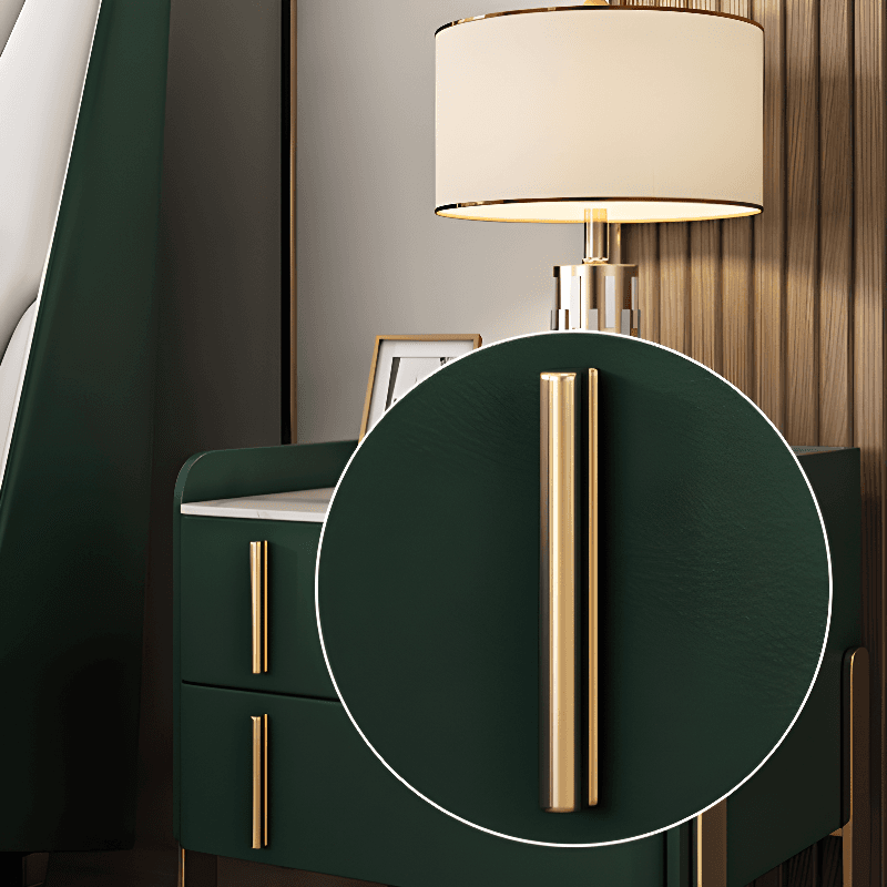 Nightstand With Drawer Organization with Leg, 2 Drawers and Stone Counter Top in a Casual Style - image 13