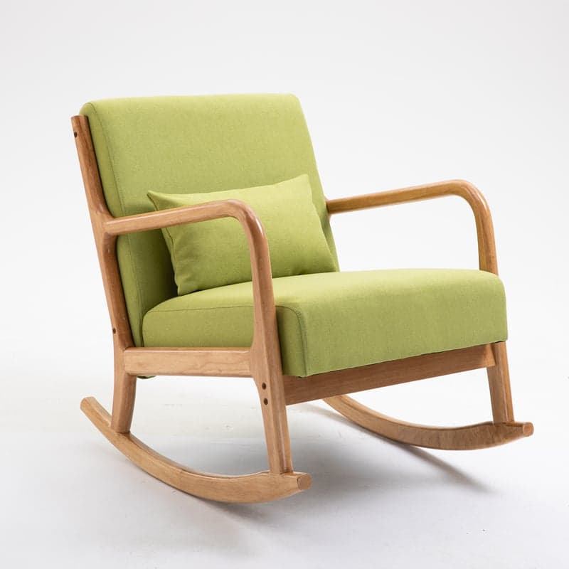 Casual Chalk/Cocoa/Azure Wood Rocking Chair Couch - image 6