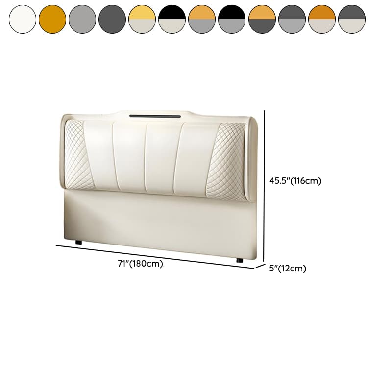 Simplistic Style Queen Wingback Headboard with Camelback Shape in Pine Wood, No Distressing, Featuring Sponge Upholstery and Standard Height - image 13