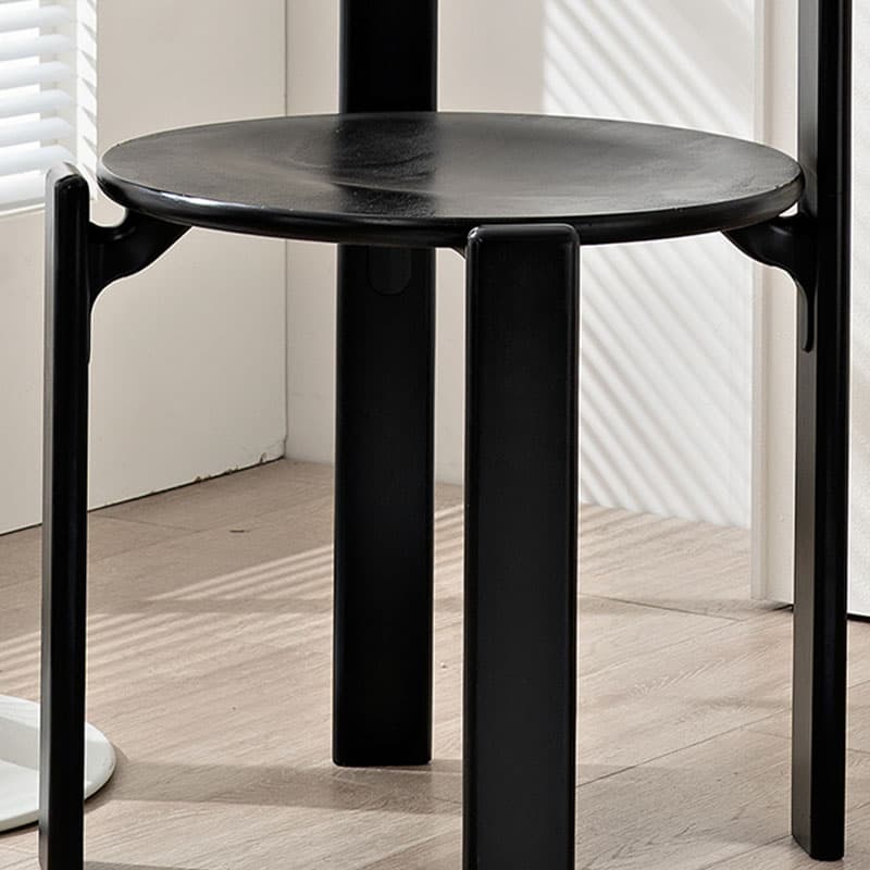 Scandinavian Natural Wood Armless Kitchen Chair 15.3inch Wide Non-Swivel 1 Piece - image 15