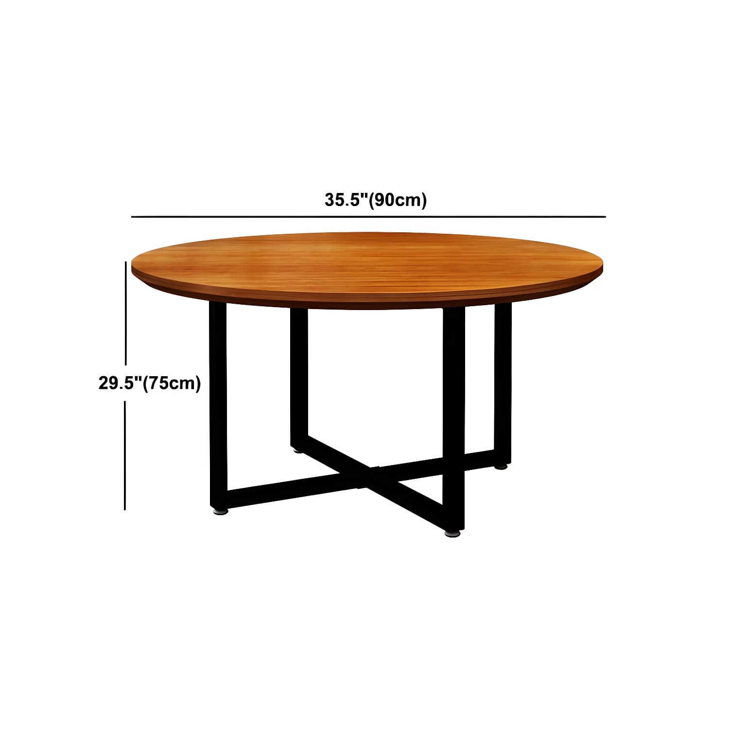 Simple Style Dining Table Solid Wood Round Dinette Table for Home Kitchen - image 10