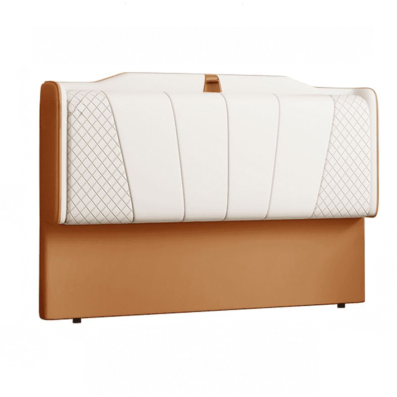 Trendy Panel Headboard in Natural Wood with No Distressing, Scooped Shape for Queen/Full Bed, Sponge Upholstery Fill, Standard Height - image 11