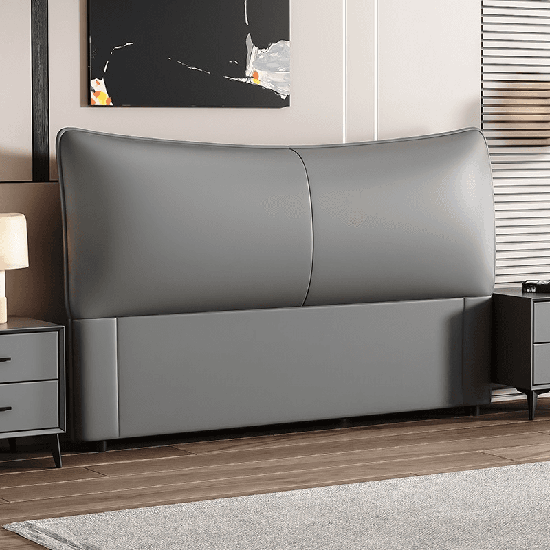 Modish Style Timber Panel Headboard with No Distressing, Rectangle Shape for King/Queen/Full Bed, Featuring Sponge Upholstery Fill and Standard Height - image 6