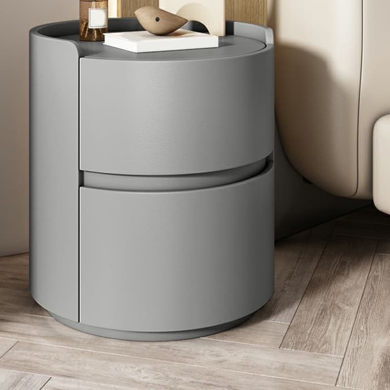 Small Under 21'' Manufactured Wood No-Light Modern Drawer Storage Nightstand in Natural Finish - image 8