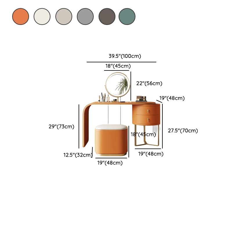 Illuminating Vanity Set with Adjustable Touch & Adjustable Brightness, with Desk - image 15