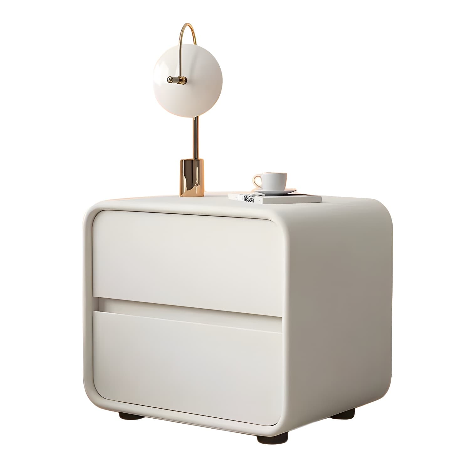 Contemporary Accent Table Nightstand Drawer Storage with 2 Drawers - image 19