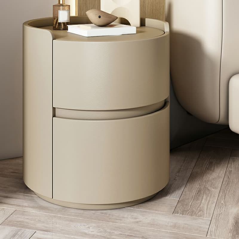 Small Under 21'' Manufactured Wood No-Light Modern Drawer Storage Nightstand in Natural Finish - image 6