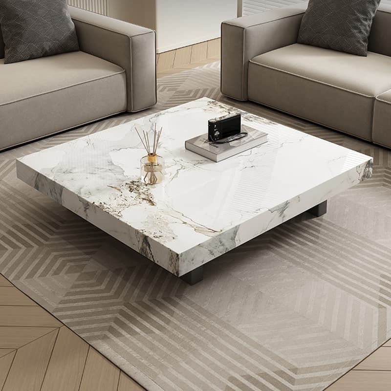 Square Board Game Coffee Table with Sled Base Suitable for Living Room Use - image 7