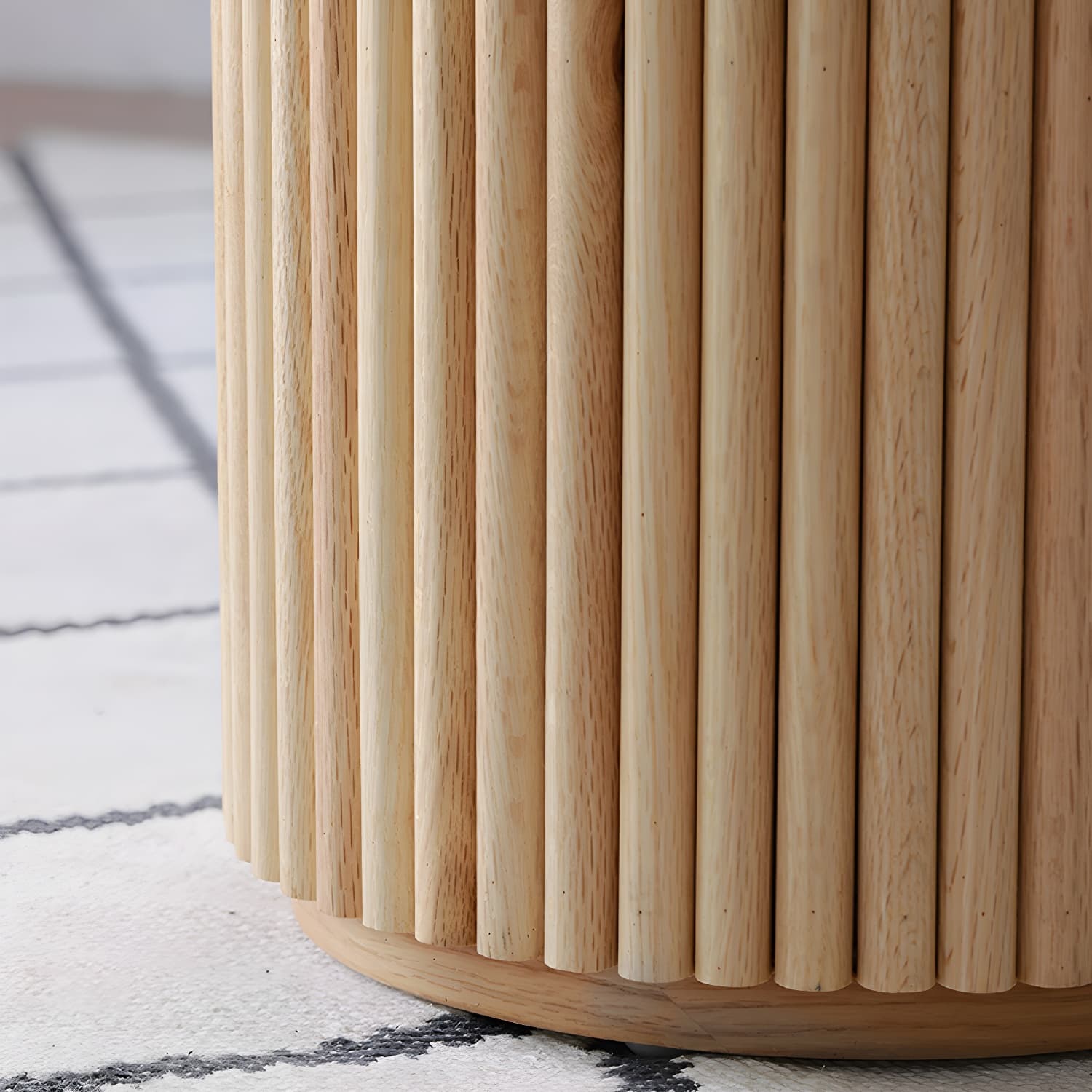 Round Shape Home Dining Table Modern Wooden Dining Room Table - image 6