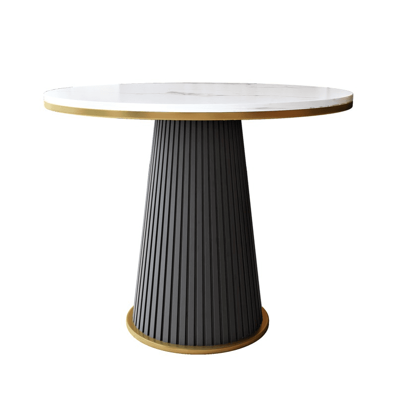 Modern Simple Style Dining Table Set with Padded Chair, Back Seat, and Arms - image 5