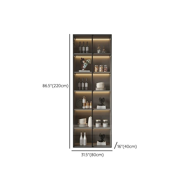 White Modern Buffet Cabinet with Cabinets and Shelves, Full Assembly Needed - image 14