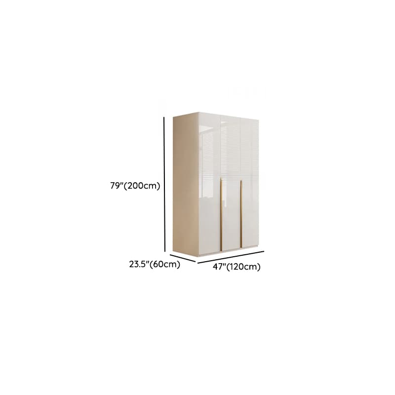 Chalk Minimalist Laminate Cabinet Armoire with Soft Close Drawer, Soft Close Door, Interior Shelves, and Clothing Rod - image 9