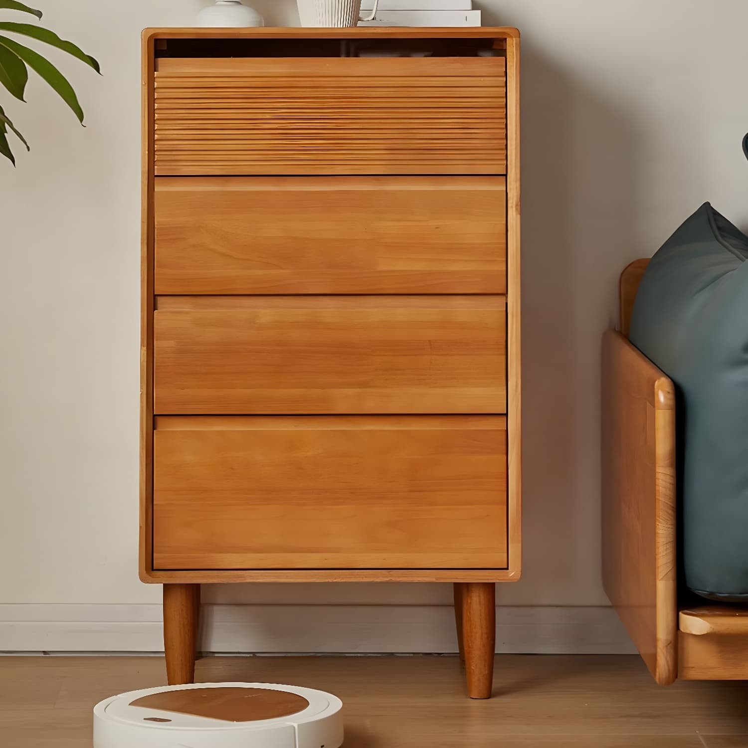 Cabinetry Concept Modern Wood Dresser with Drawers in Narrow Width - image 4
