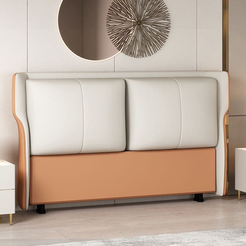 Standard（36-55“） Free-standing Standard Full(54"W x 75"L)/Twin(38"W x 75"L) No Distressing Rectangular Wingback Headboard with Sponge Filing and Wood/ Upholstery Frame - image 5