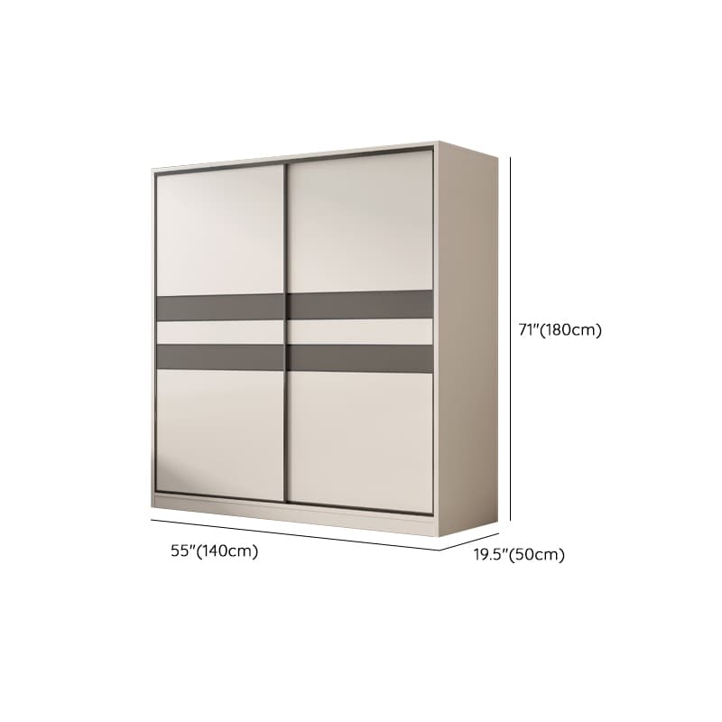Chalk Nordic Timber Wardrobe with 3 Drawers, Self-supporting Design, Soft Close Door, and Clothing Rod - image 13