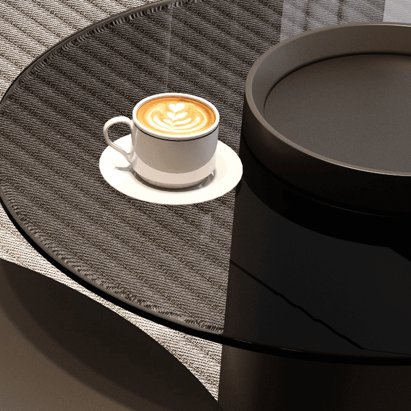 Orbicular Nested Board Game Coffee Table with 1 Drawer for Foyer - image 11