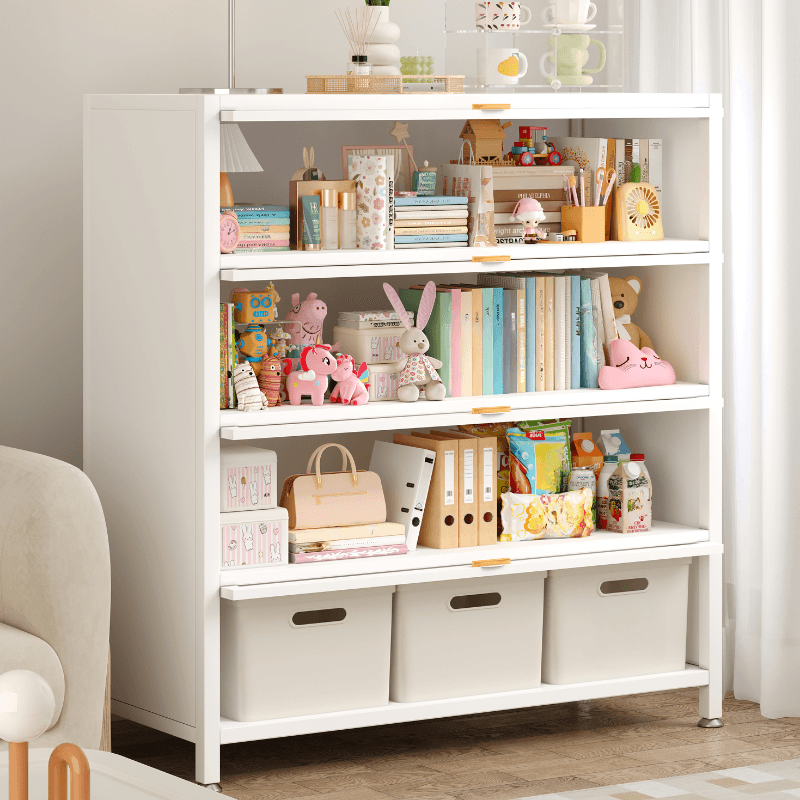 Casual Iron Desk Combo Dresser with Multiple Cabinets and Interior Shelves Options - image 7