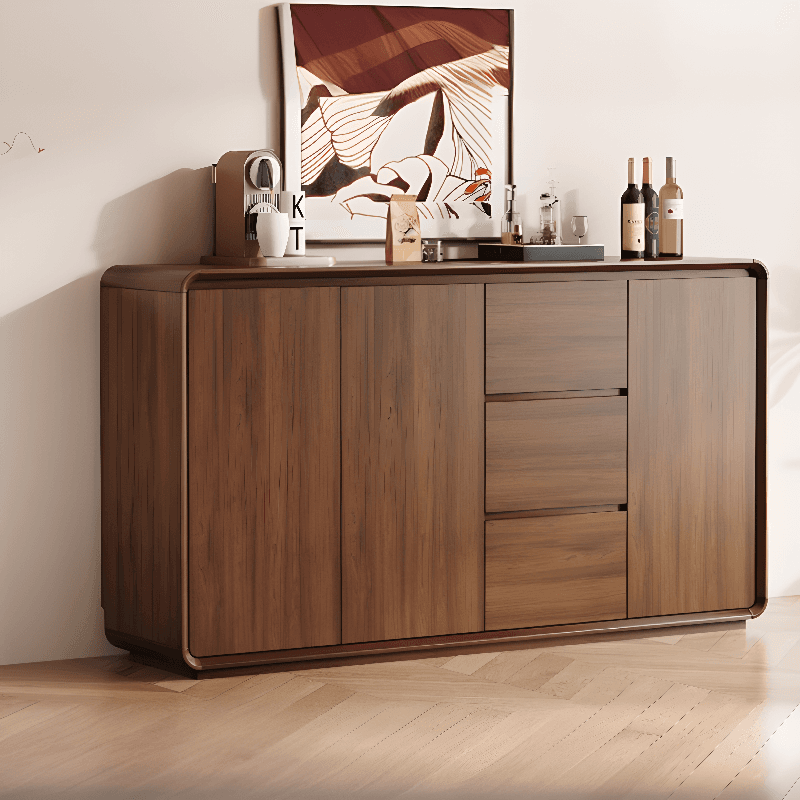 Casual Cocoa Standard/Narrow Sideboard with 3 Drawers/3 Shelves/2 Doors/3 Doors