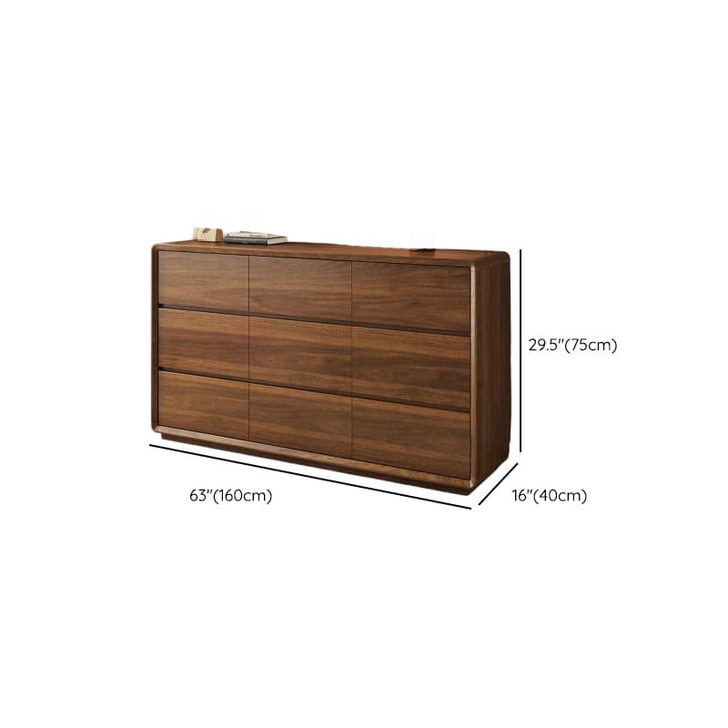 Cocoa Simple Double Dresser/Bachelor Chest Oak Wood with 8/6/5 Drawers Horizontal/Vertical - image 10