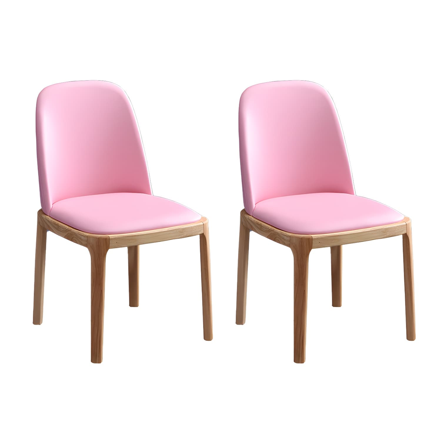 Modern Style Parsons Chairs Faux Leather Dining Chair for Dining Room - image 13