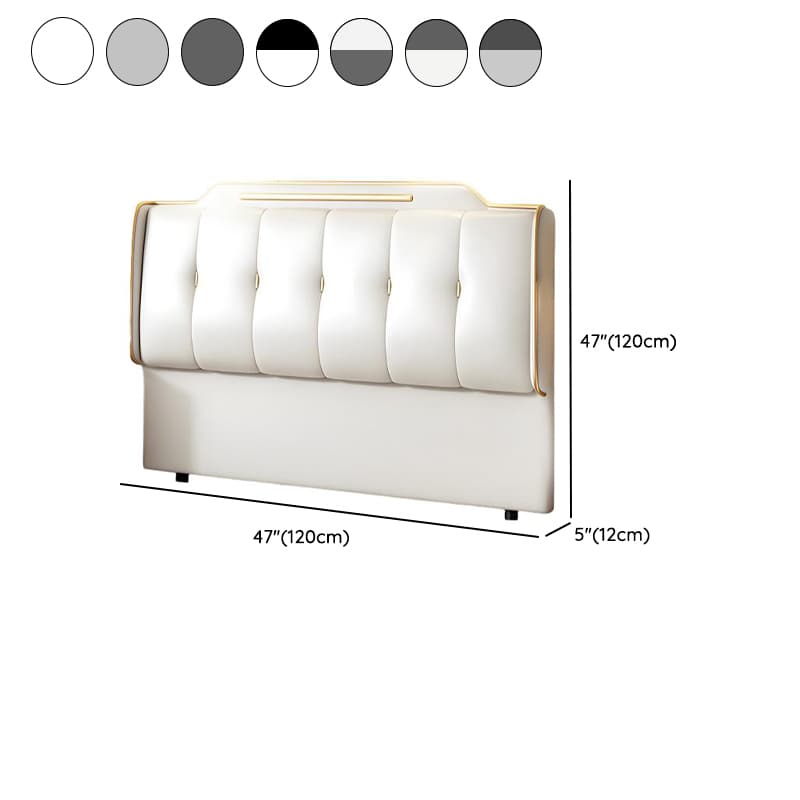 Simplistic Style Panel Headboard with No Distressing, Piled Tufted Rectangular Design for King/Queen/Full Bed, Featuring Sponge Upholstery and Standard Height - image 10