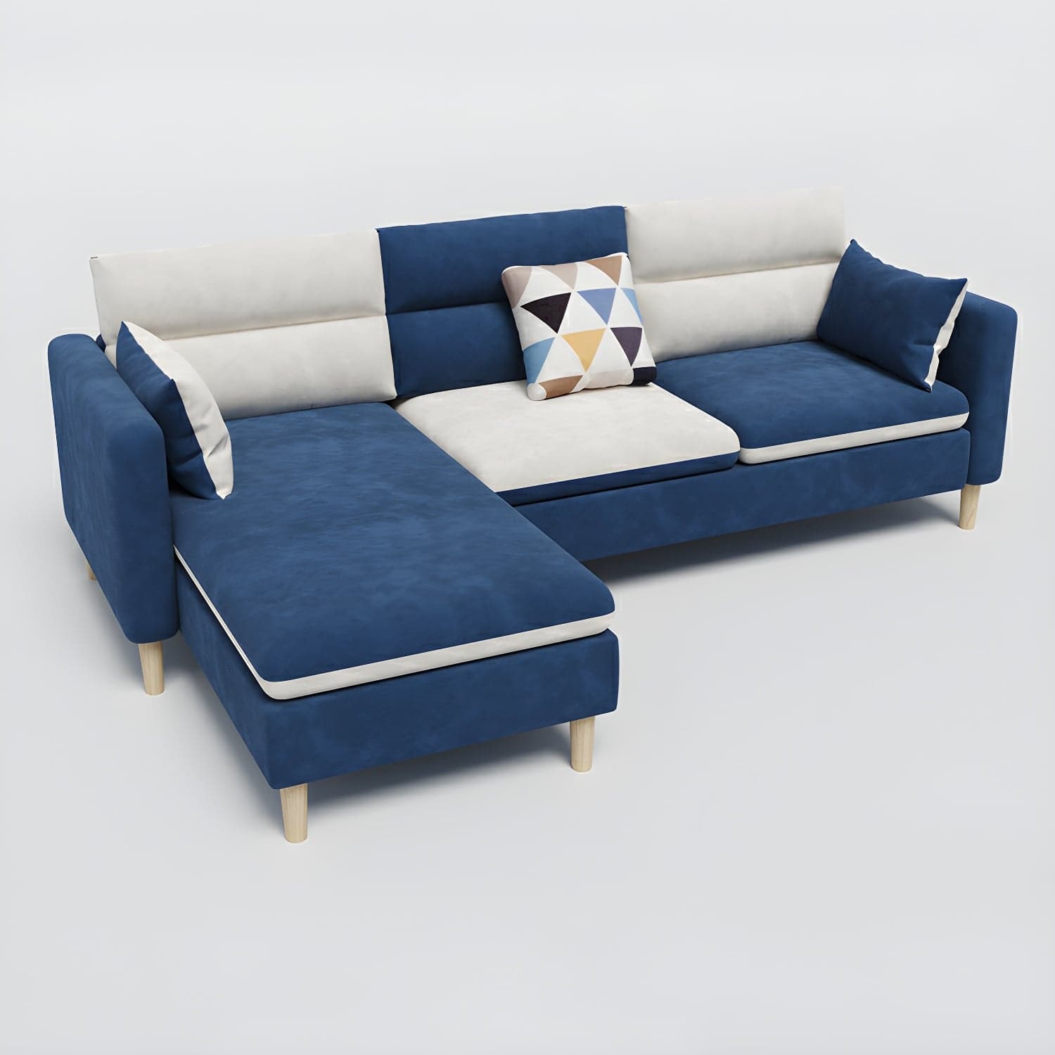 Comfortable Modern L-Shaped Reversible Sectional Sofa Chaise in Small Size - image 3