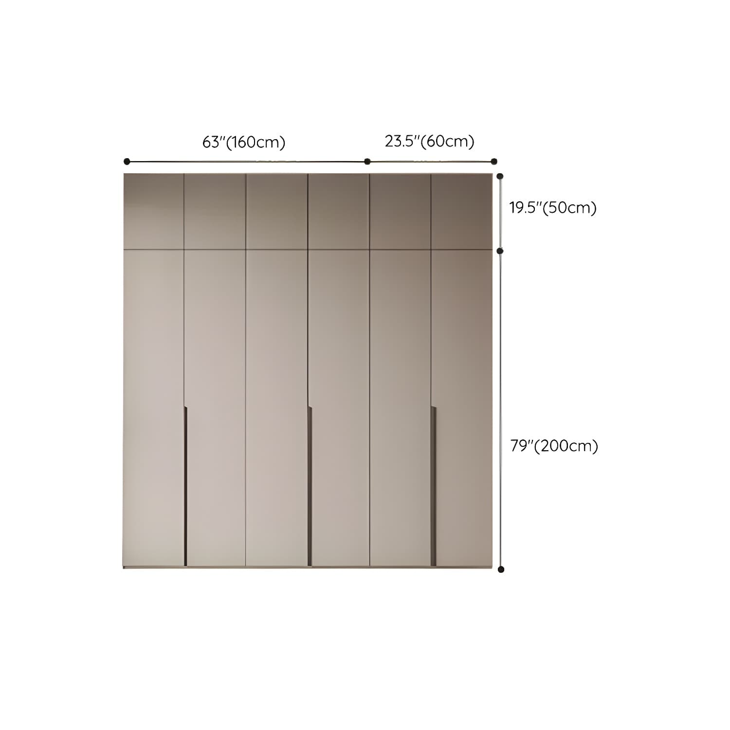 Modern Grey Wood Armoire with Solid Construction and Limited Warranty - image 36