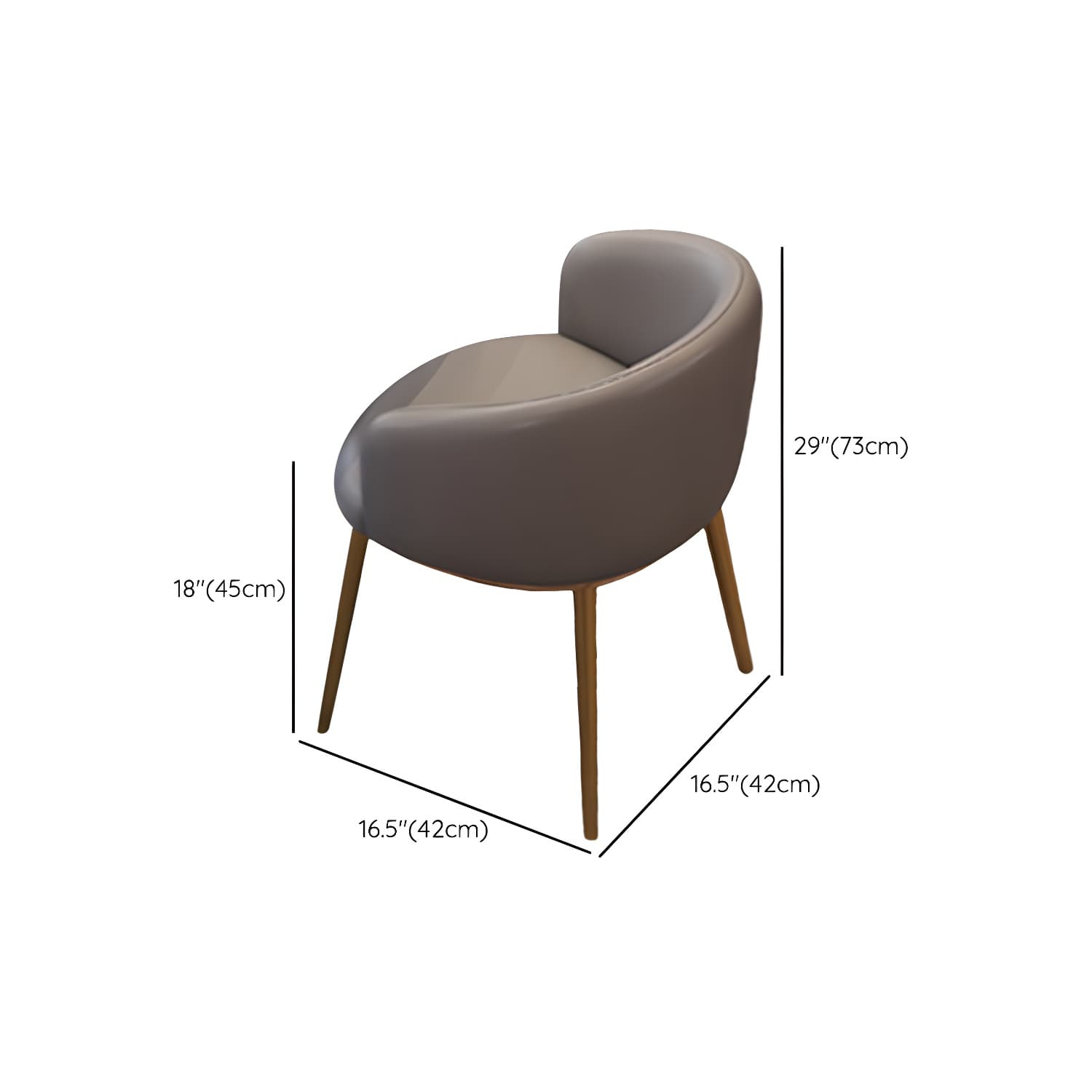 5-Piece Glam Dining Set Round White Table with Gold Metal Base and Upholstered Chairs - image 16