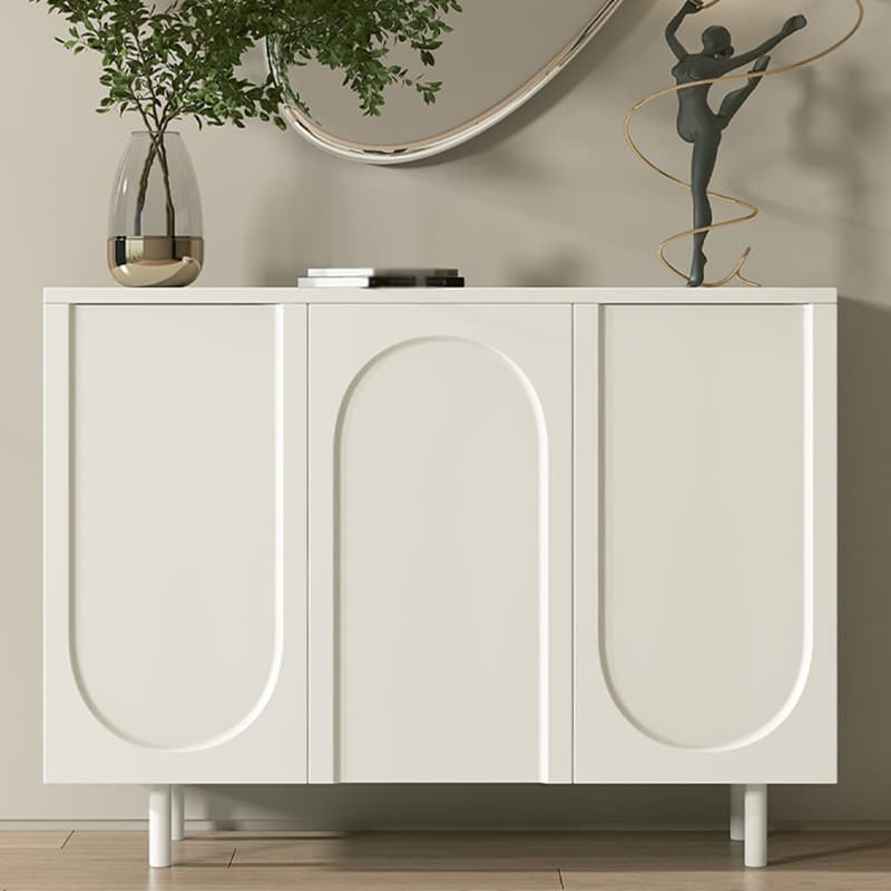 Modern Living Room Manufactured Wood Buffet Sideboard in White - image 8