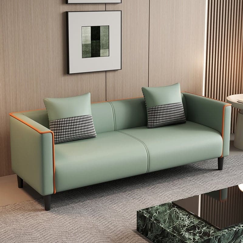 Standard Sofa/Loveseat/Single Sofa in Synthetic Leather, Available in Grey/Dark Blue/Light Green with Arm - image 6