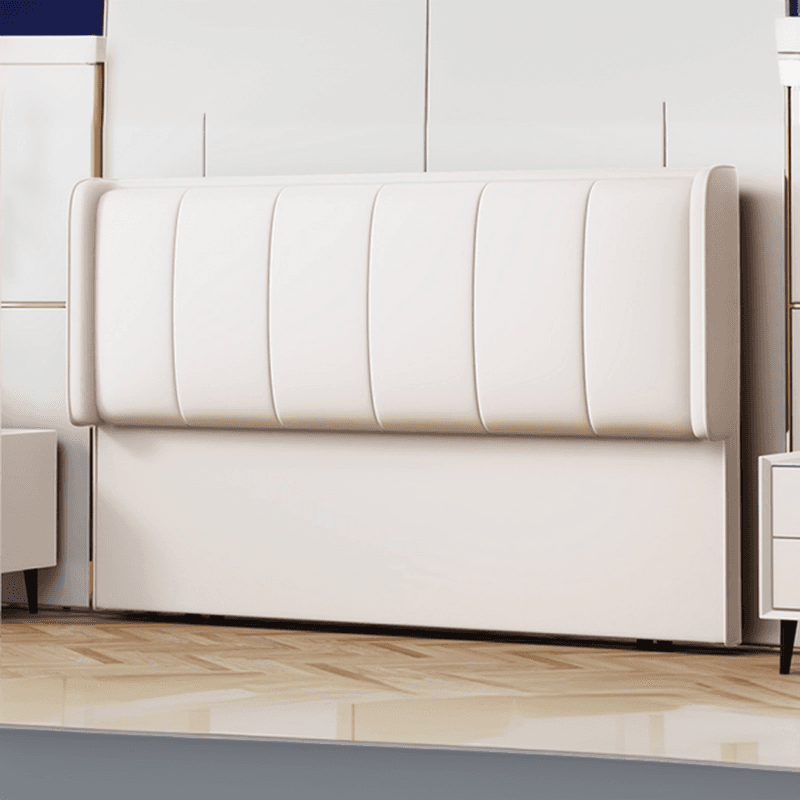Modish No Distressing Timber Panel Headboard with Rectangle Shape for Full/Queen/Twin Bed, Featuring Sponge Upholstery and Standard Height - image 4