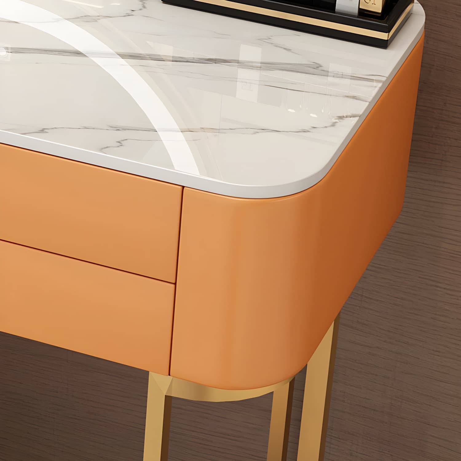 Lighted Mirror Vanity Dressing Table Bedroom Makeup Vanity with Drawer - image 11