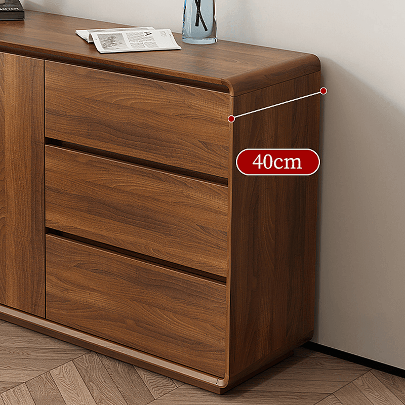 Ground Sideboard with 3 Drawers, Cupboard, Standard/Narrow Size, Timber Countertop, Adjustable Shelving, and 2 Doors/1 Door - image 6